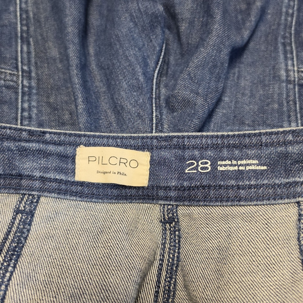 Anthropologie Pilcro Barrel Jeans Cargo Size 28 Womens High Rise Barrel Denim - Picture 10 of 14